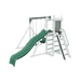 Basecamp 22 swing set in white and green, front right