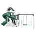 Super 48 Turbo swing set in white and green, back right