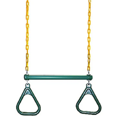 Trapeze Bar and Rings Green